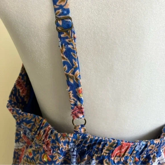 Knox Rose Pleated Midi Sundress in Blue and Orange - Picture 16 of 16